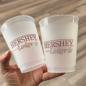 Hershey Pennsylvania Hershey Lodge Set of 2 Plastic Cups